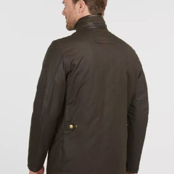 Barbour Men's Prestbury Wax Jacket in Olive MSRP$495 British Luxury Heritage - Picture 14 of 16